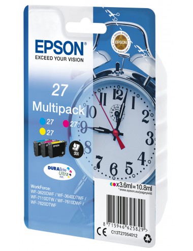 Epson Alarm clock Multipack "Réveil" 27 - Encre DURABrite Ultra C,M,J