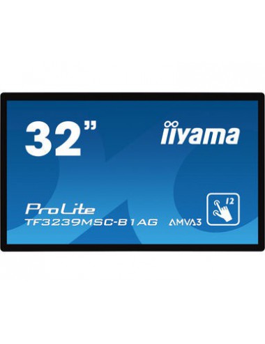 iiyama ProLite TF3239MSC-B1AG Monitor PC 80 cm (31.5") 1920 x 1080 Pixel Full HD LED Touch screen Multi utente Nero