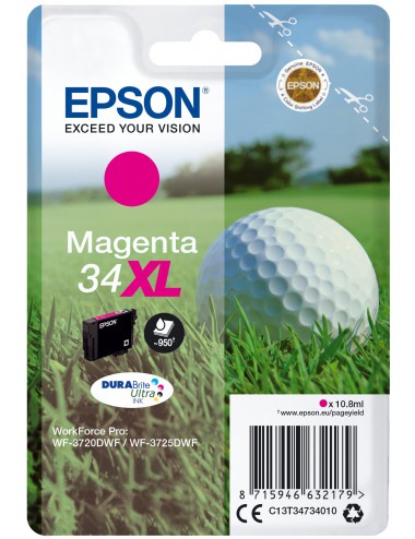 Epson Golf ball Singlepack Magenta 34XL DURABrite Ultra Ink