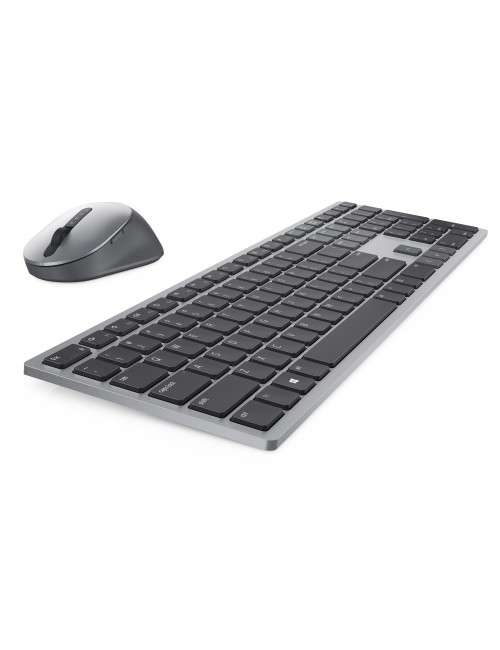 DELL KM7321W tastiera Mouse incluso RF senza fili + Bluetooth AZERTY Francese Grigio, Titanio