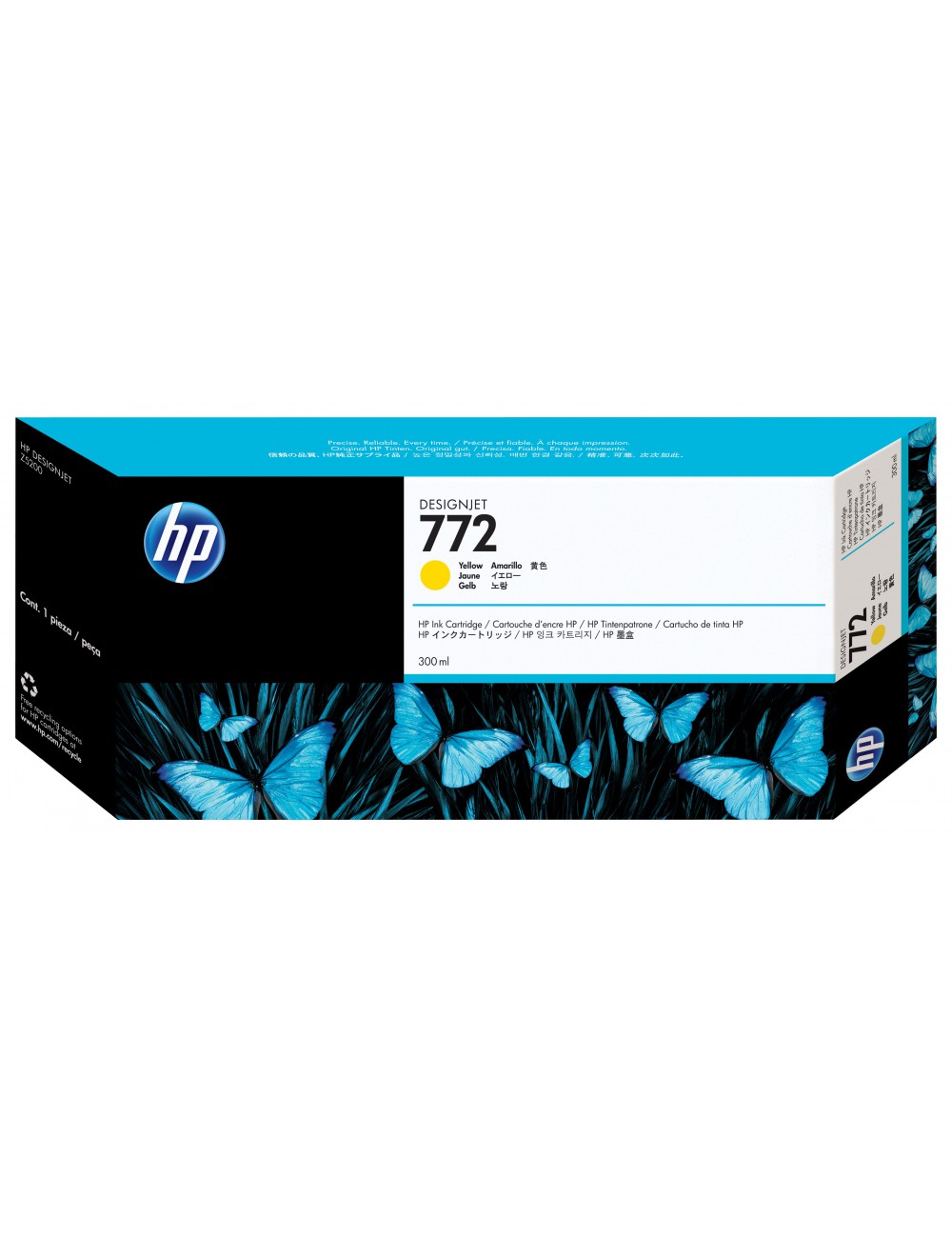 HP Cartuccia inchiostro giallo DesignJet 772, 300 ml