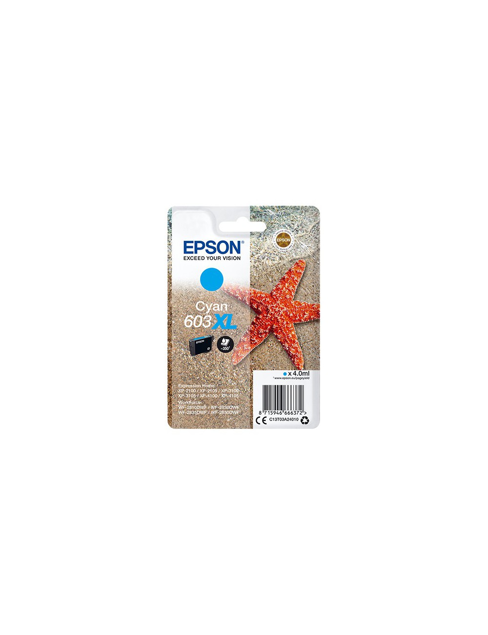 Epson Singlepack Cyan 603XL Ink