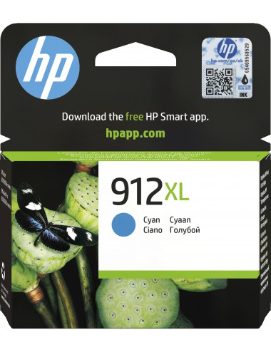 HP 912XL Cartouche d'encre cyan authentique, grande capacité