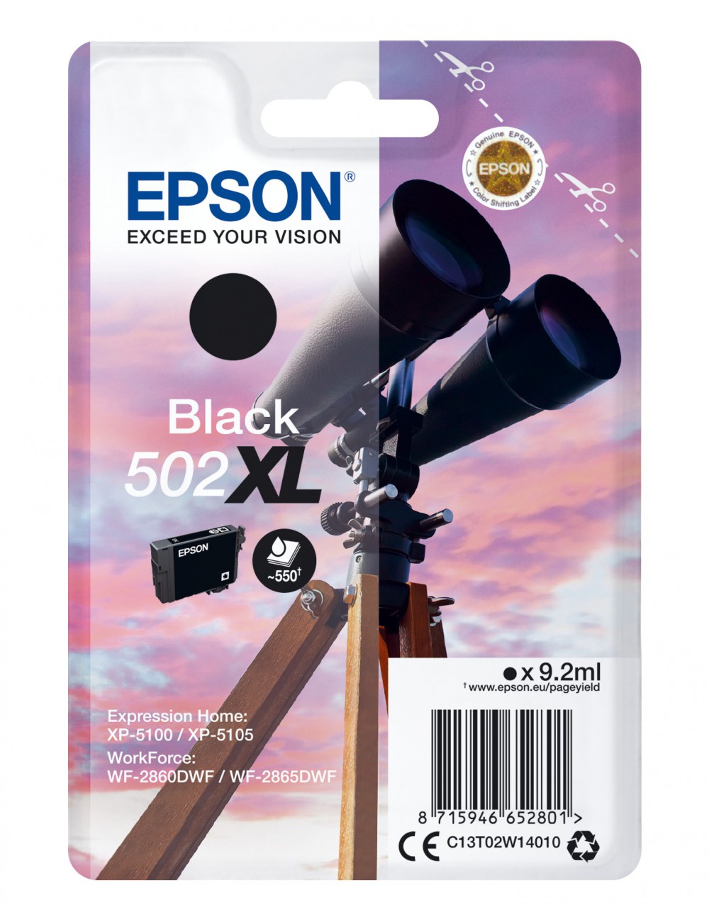 Epson Singlepack Black 502XL Ink