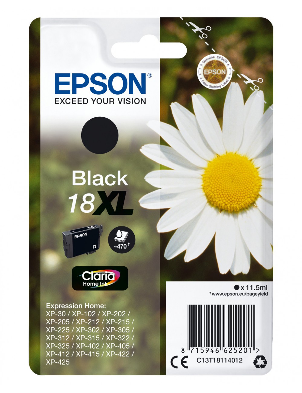 Epson Daisy Cartucho 18XL negro (etiqueta RF)