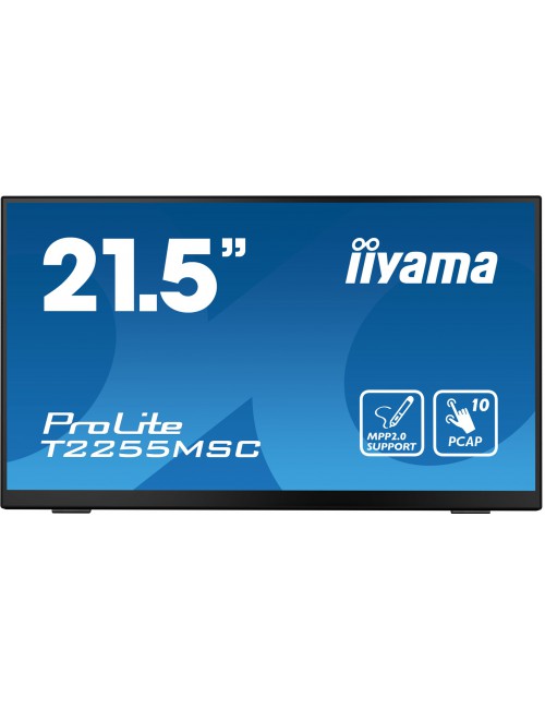 iiyama ProLite T2255MSC-B1 Monitor PC 54,6 cm (21.5") 1920 x 1080 Pixel Full HD LCD Touch screen Nero