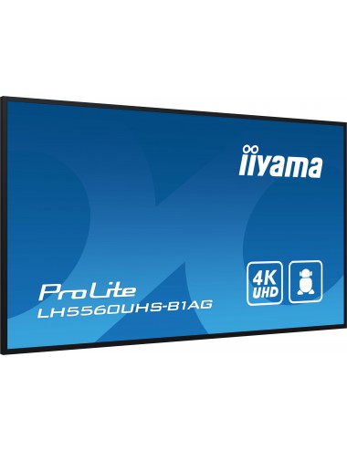 iiyama PROLITE Pannello A digitale 139,7 cm (55") LED Wi-Fi 500 cd m² 4K Ultra HD Nero Processore integrato Android 11 24 7