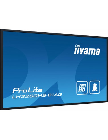 iiyama PROLITE Pizarra de caballete digital 80 cm (31.5") LED Wifi 500 cd m² Full HD Negro Procesador incorporado Android 11