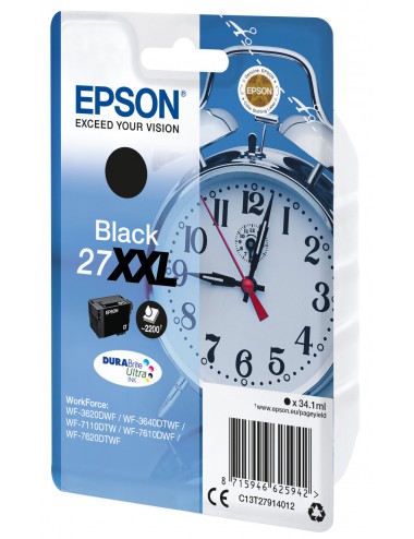 Epson Alarm clock Cartouche "Réveil" 27XXL - Encre DURABrite Ultra N