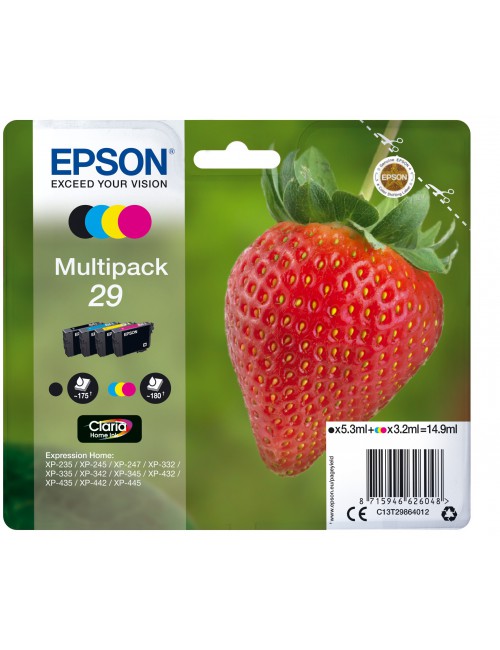 Epson Strawberry Multipack Fragole 4 colori Inchiostri Claria Home 29