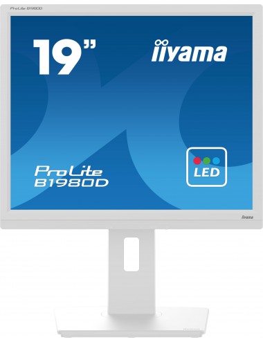 iiyama ProLite B1980D-W5 écran plat de PC 48,3 cm (19") 1280 x 1024 pixels SXGA LCD Blanc