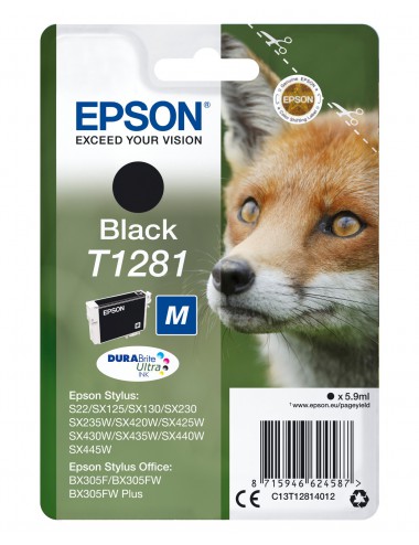 Epson Fox Cartucho T1281 negro (etiqueta RF)