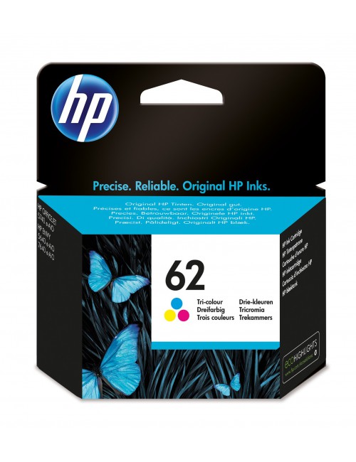 HP 62 cartouche d'encre trois couleurs authentique