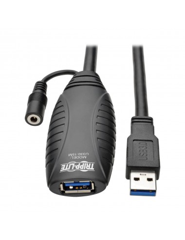 Tripp Lite U330-15M Cable Repetidor de Extensión Activo USB 3.0 SuperSpeed (USB-A M H), 15 m [49 pies]