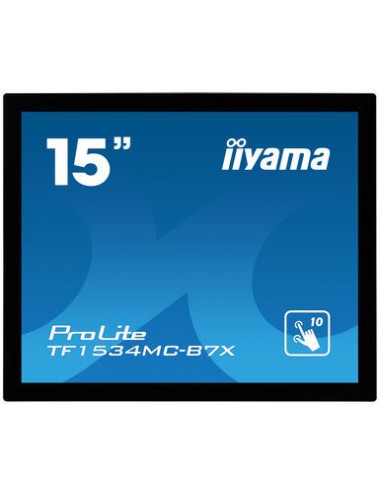 iiyama TF1534MC-B7X Moniteur de caisse 38,1 cm (15") 1024 x 768 pixels XGA Écran tactile