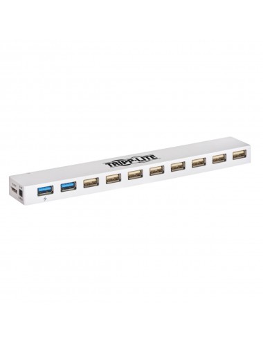 Tripp Lite Hub Combinado de 10 Puertos USB 3.0 USB 2.0 - USB de Carga, 2 Puertos USB 3.0 y 8 USB 2.0