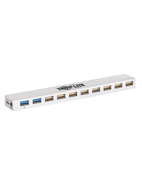 Tripp Lite Hub Combinado de 10 Puertos USB 3.0 USB 2.0 - USB de Carga, 2 Puertos USB 3.0 y 8 USB 2.0