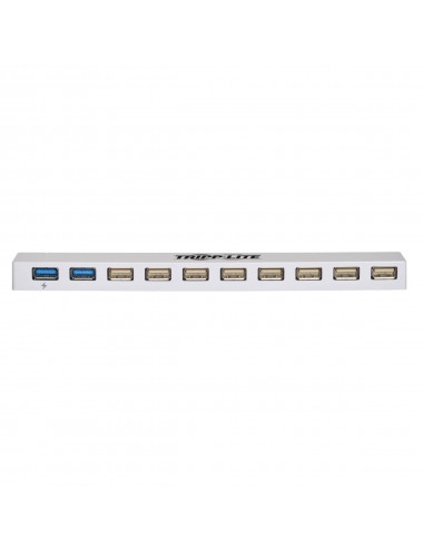 Tripp Lite Hub Combinado de 10 Puertos USB 3.0 USB 2.0 - USB de Carga, 2 Puertos USB 3.0 y 8 USB 2.0