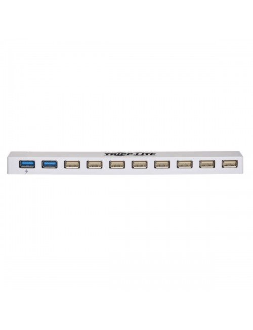 Tripp Lite Hub Combinado de 10 Puertos USB 3.0 USB 2.0 - USB de Carga, 2 Puertos USB 3.0 y 8 USB 2.0