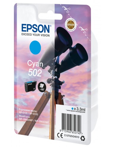 Epson Singlepack Cyan 502 Ink