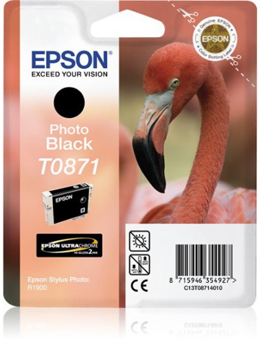 Epson Flamingo Cartucho T0871 negro foto