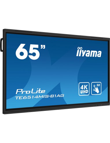 iiyama TE6514MIS-B1AG visualizzatore di messaggi Pannello piatto interattivo 165,1 cm (65") LCD Wi-Fi 435 cd m² 4K Ultra HD
