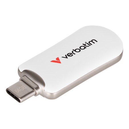 Verbatim 30228 lecteur USB flash 64 Go USB Type-C 3.2 Gen 1 (3.1 Gen 1) Blanc