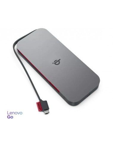 Lenovo GO Lithium Polymère (LiPo) 10000 mAh Recharge sans fil Gris
