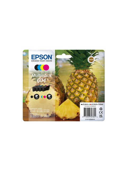 Epson 604 cartuccia d'inchiostro 4 pz Compatibile Resa standard Nero, Ciano, Magenta, Giallo