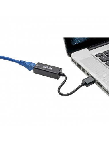 Tripp Lite U336-000-R Adaptador de Red NIC USB 3.0 a Gigabit Ethernet, 10Mbps 100Mbps 1000Mbps, Negro