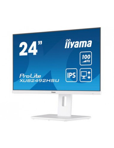 iiyama XUB2492HSU-W6 pantalla para PC 60,5 cm (23.8") 1920 x 1080 Pixeles Full HD LED Blanco