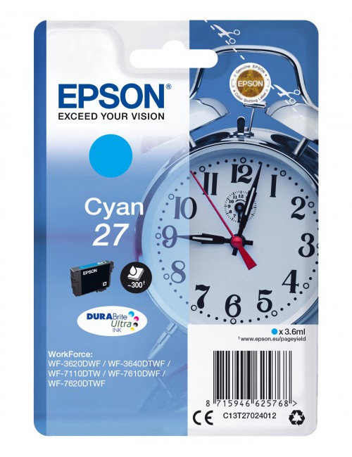 Epson Alarm clock Cartouche "Réveil" 27 - Encre DURABrite Ultra C