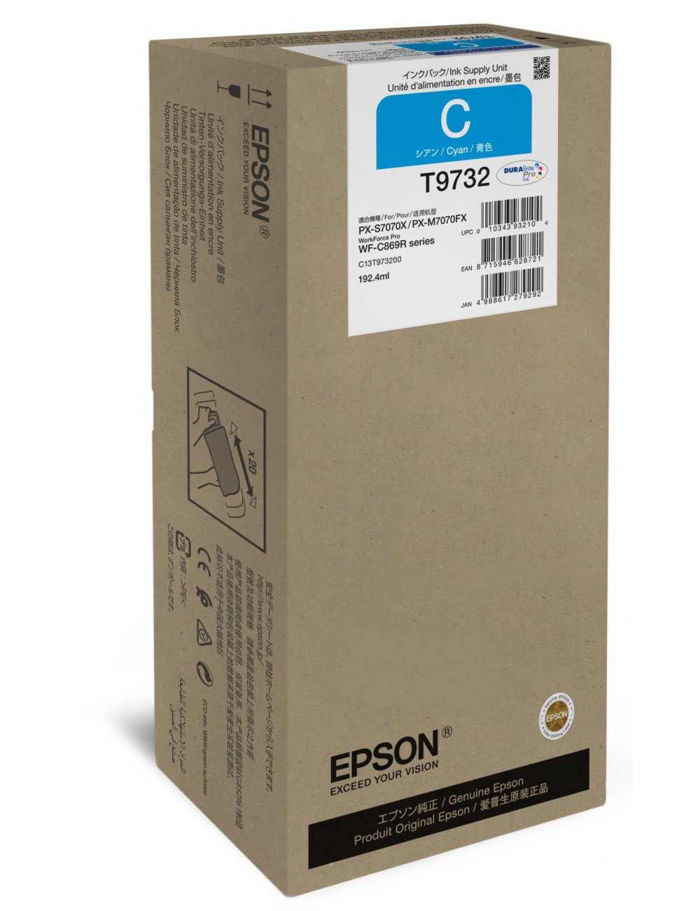 Epson Cyan XL Ink Supply Unit