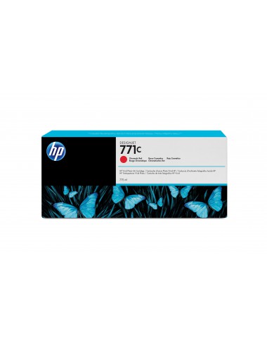 HP Cartucho de tinta DesignJet 771C rojo cromático de 775 ml