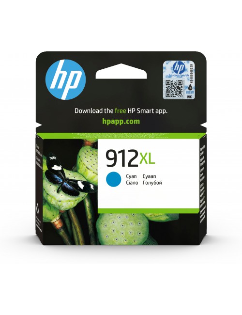 HP Cartucho de tinta Original 912XL cian de alta capacidad