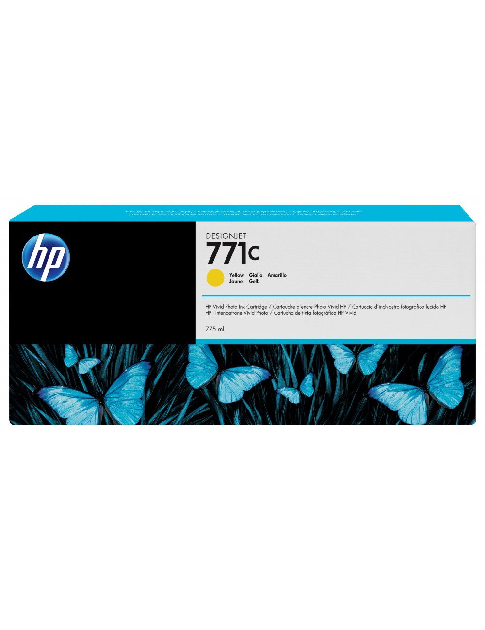 HP Cartucho de tinta DesignJet 771C amarillo de 775 ml