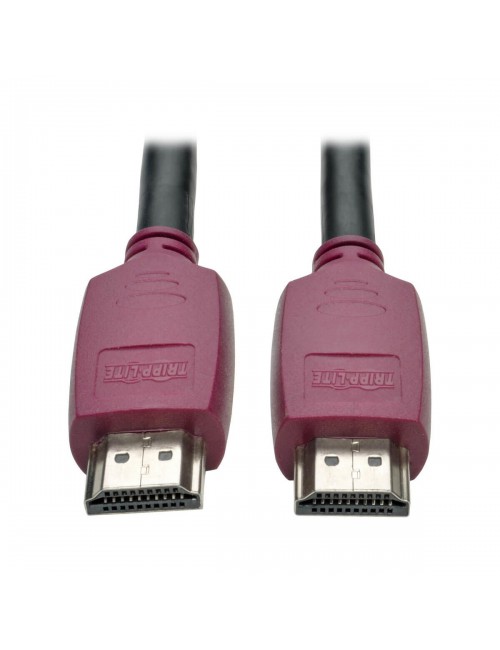 Tripp Lite P569-010-CERT Cable HDMI Premium de Alta Velocidad con Ethernet y Conectores de Sujecion, HDMI 2.0, Ultra Alta