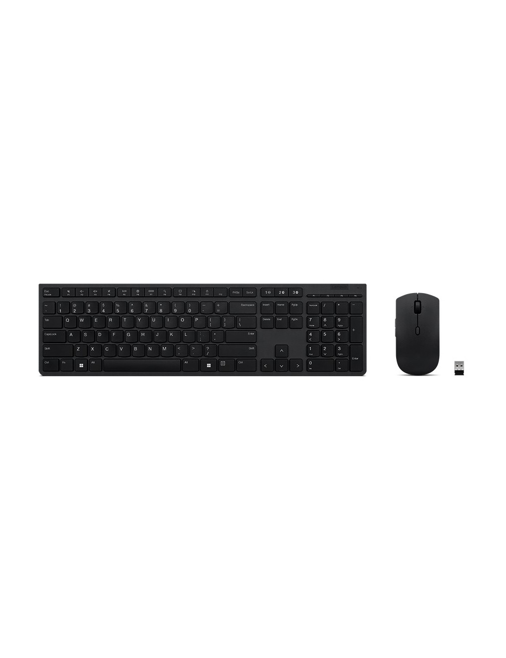 Lenovo 4X31K03968 tastiera Mouse incluso RF senza fili + Bluetooth Francese Grigio