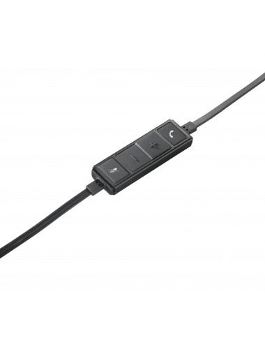 Logitech H650e Casque Avec fil Arceau Bureau Centre d'appels USB Type-A Noir, Argent