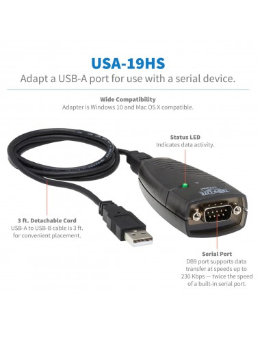 Tripp Lite Adaptador Keyspan de USB de Alta Velocidad a Serial