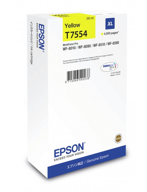 Epson Cartucho T7554 amarillo XL