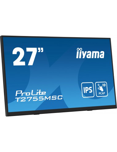 iiyama ProLite T2755MSC-B1 Monitor PC 68,6 cm (27") 1920 x 1080 Pixel Full HD LED Touch screen Da tavolo Nero