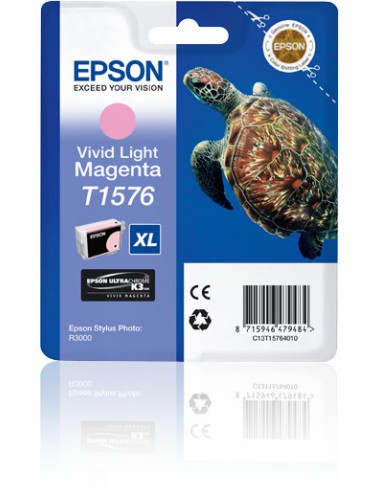 Epson Turtle Cartucho T1576 magenta claro vivo