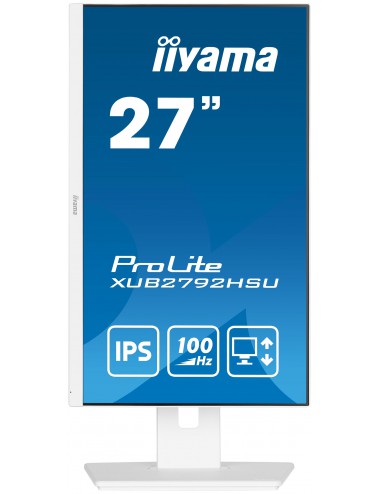 iiyama ProLite XUB2792HSU-W6 LED display 68,6 cm (27") 1920 x 1080 Pixel Full HD Bianco