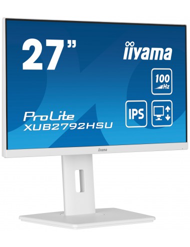 iiyama ProLite XUB2792HSU-W6 LED display 68,6 cm (27") 1920 x 1080 Pixel Full HD Bianco