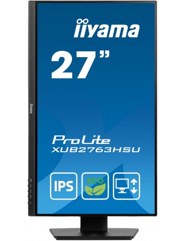 iiyama ProLite XUB2763HSU-B1 Monitor PC 68,6 cm (27") 1920 x 1080 Pixel Full HD LED Nero