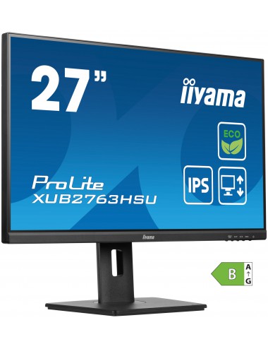iiyama ProLite XUB2763HSU-B1 pantalla para PC 68,6 cm (27") 1920 x 1080 Pixeles Full HD LED Negro