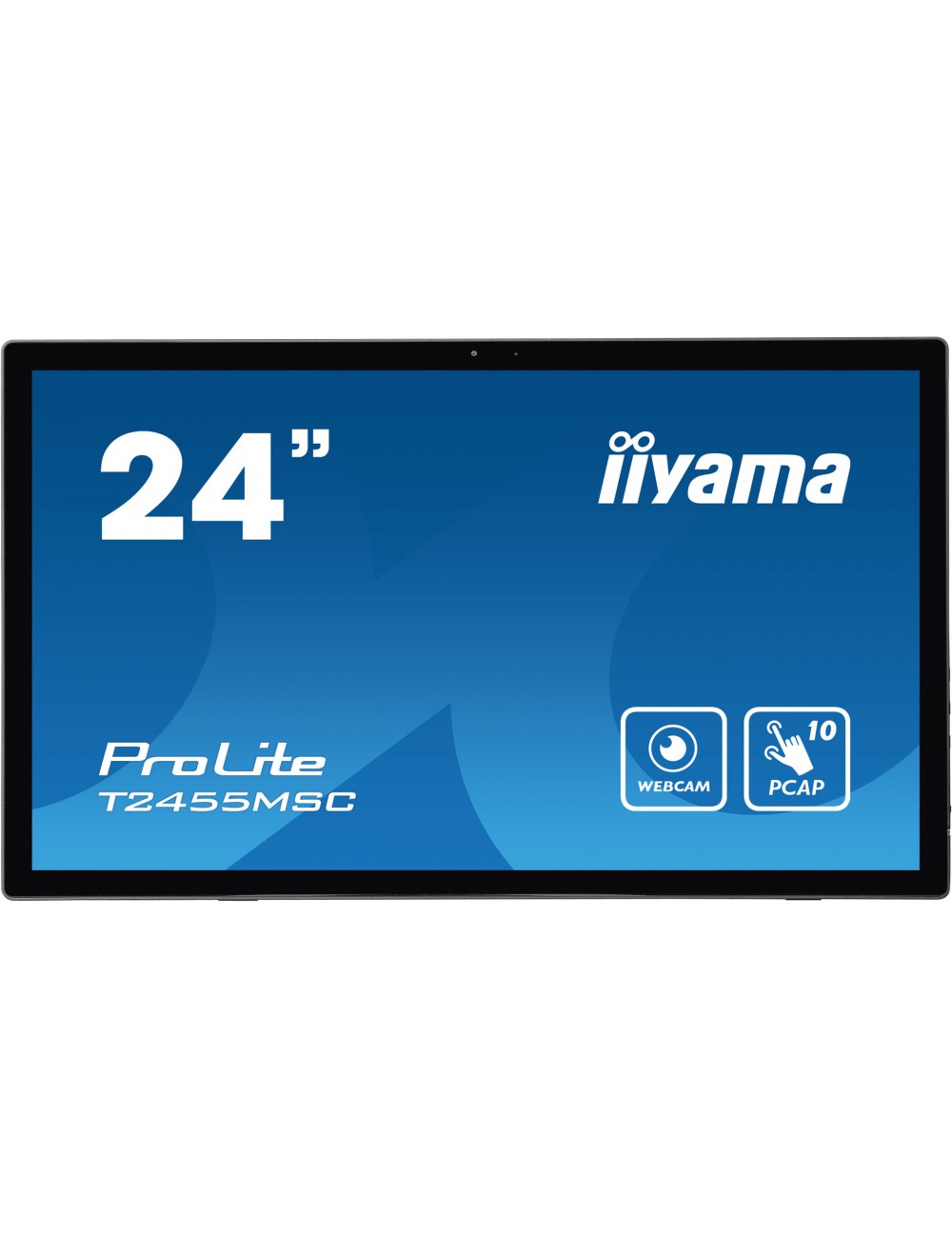 iiyama T2455MSC-B1 affichage de messages Écran plat de signalisation numérique 61 cm (24") LED 400 cd m² Full HD Noir Écran