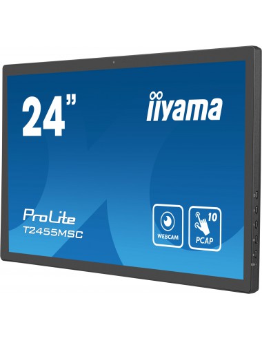 iiyama T2455MSC-B1 pantalla de señalización Pantalla plana para señalización digital 61 cm (24") LED 400 cd m² Full HD Negro