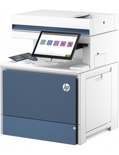 HP Stampante multifunzione Enterprise Color LaserJet Flow 6800zf, Color, Stampante per Stampa, copia, scansione, fax, Flow